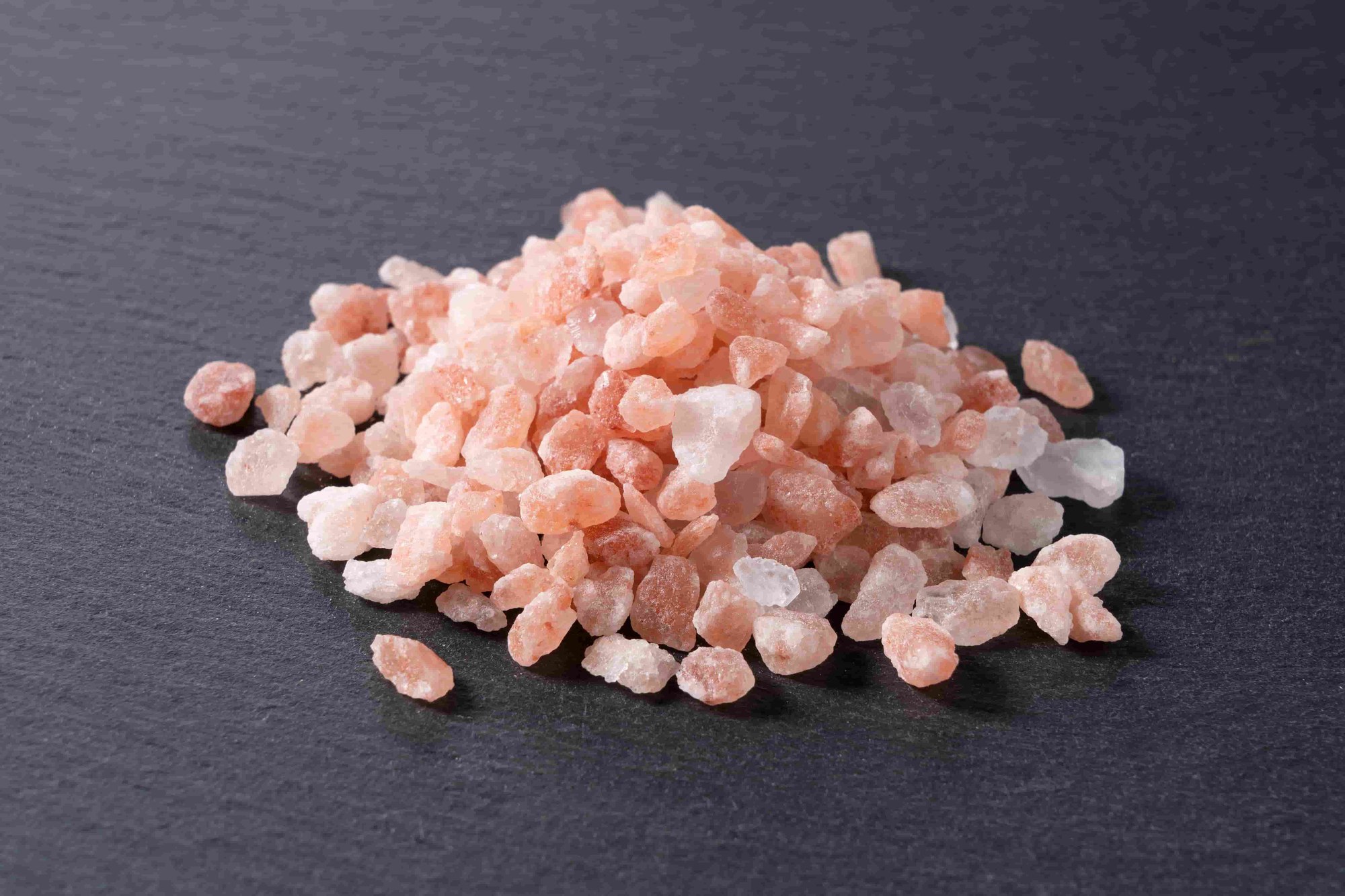 Himalayan pink salt crystal, close up